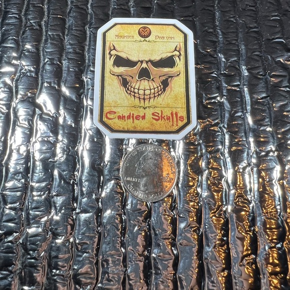 Candied Skulls Witchy Sorceress Supreme Potion B0ttle Label Sticker Spell Occult - Picture 4 of 4